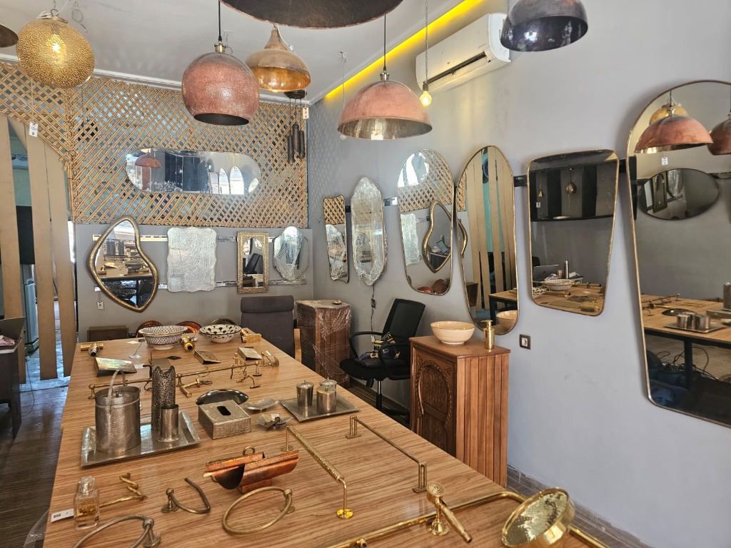 Miroirs organiques en laiton